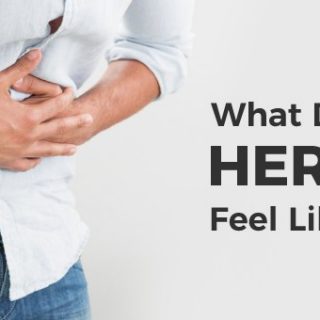 What does a hernia feel like