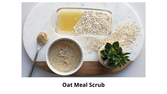 Using the Oat Meal Scrub